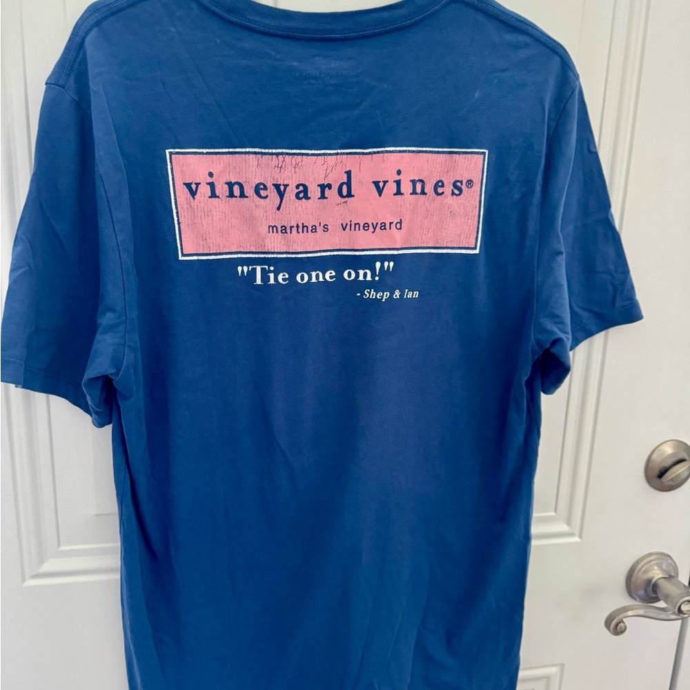 Vineyard Vines Men's Blue T-Shirt Size M - Picture 3 of 3